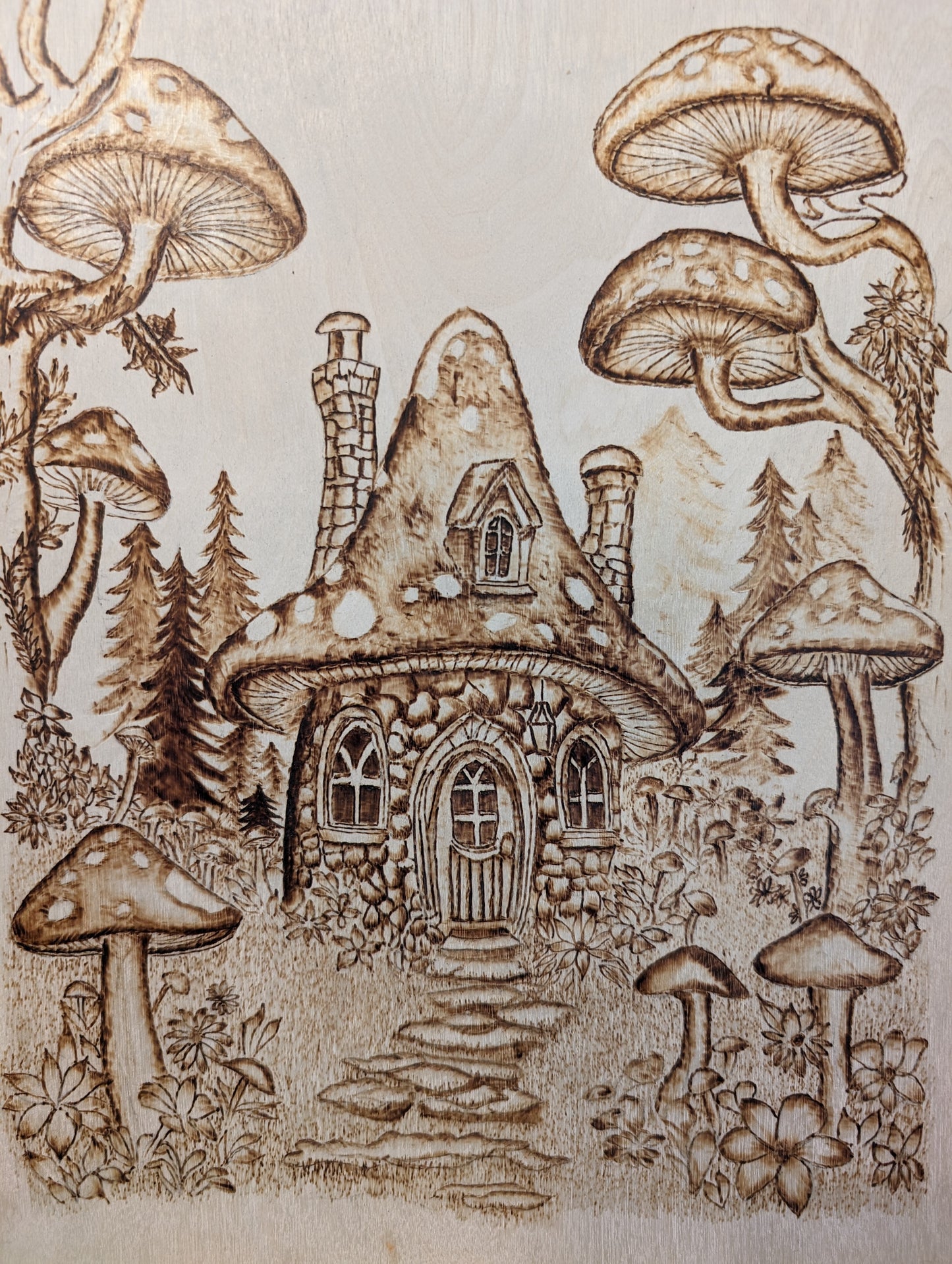 Fantasy mushroom house