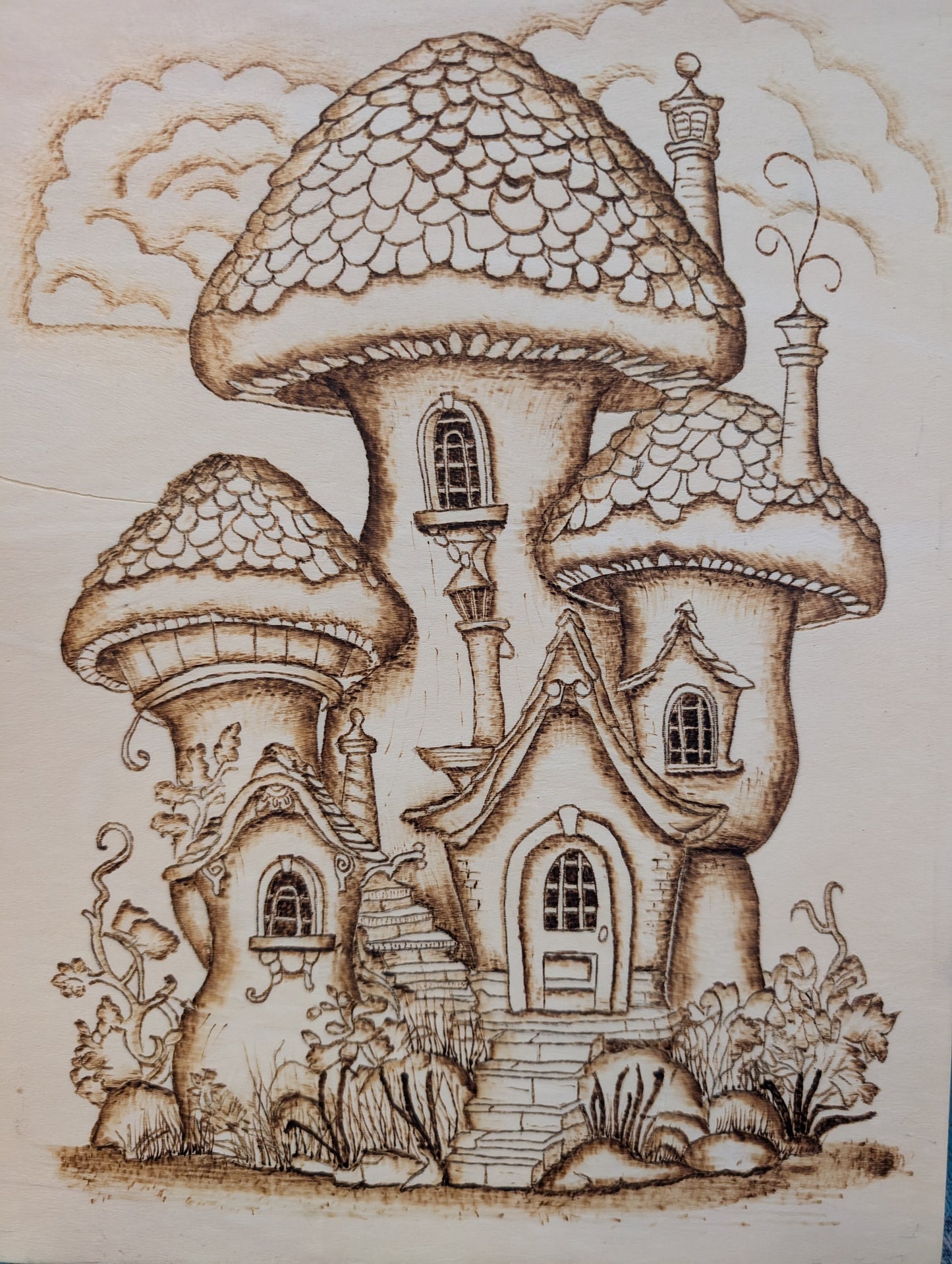 Fantasy mushroom house