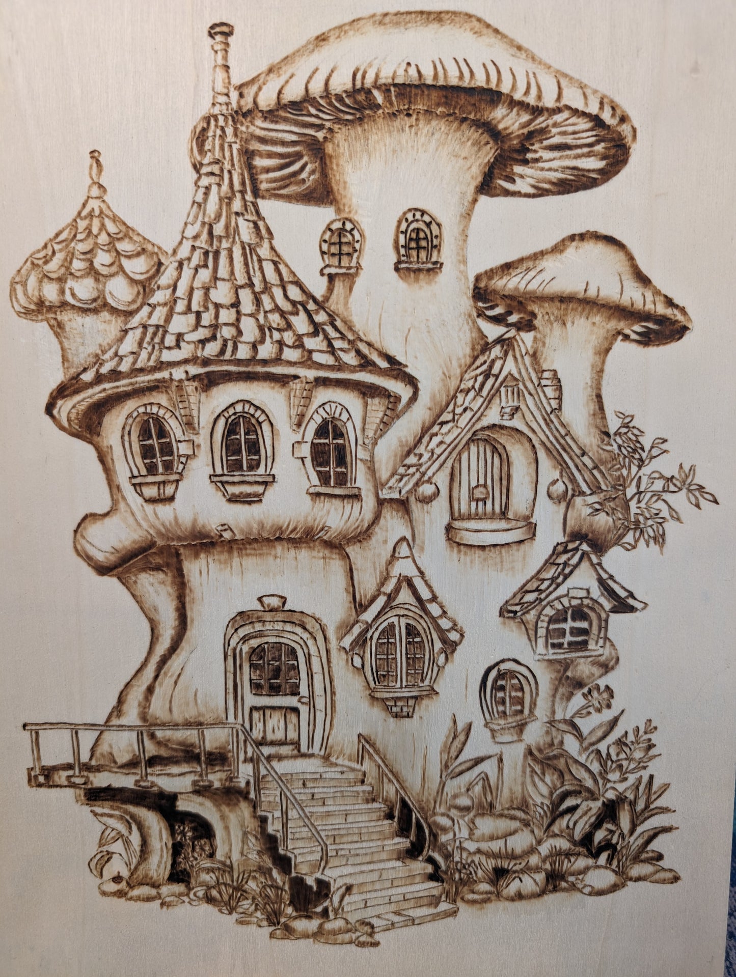 Fantasy mushroom house