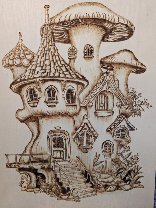 Fantasy mushroom house