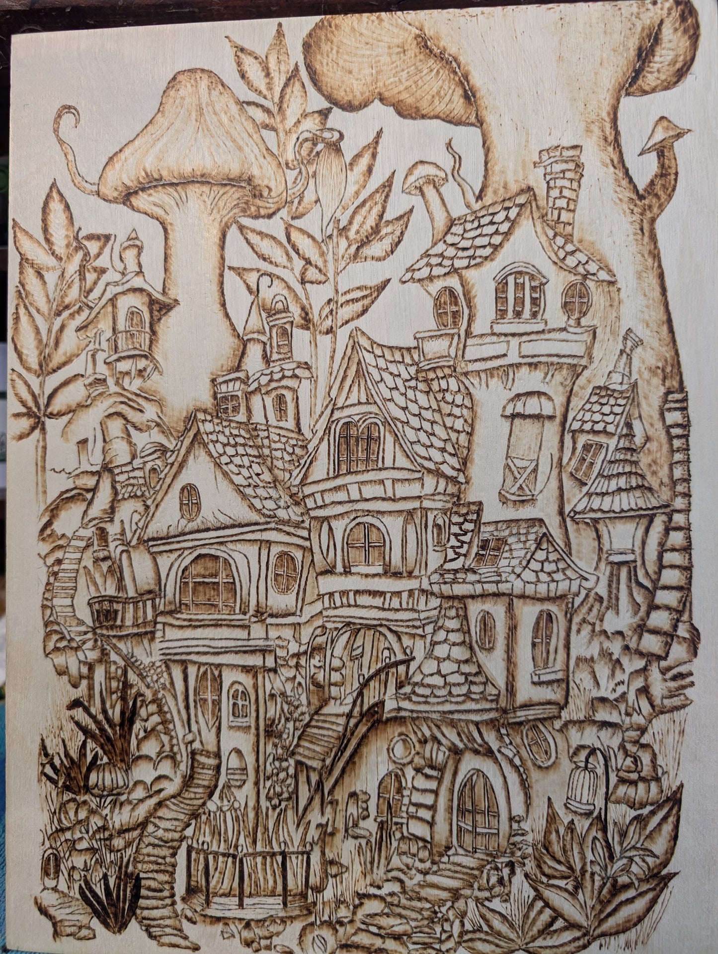 Fantasy mushroom house