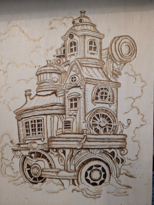 Fantasy house on wheels