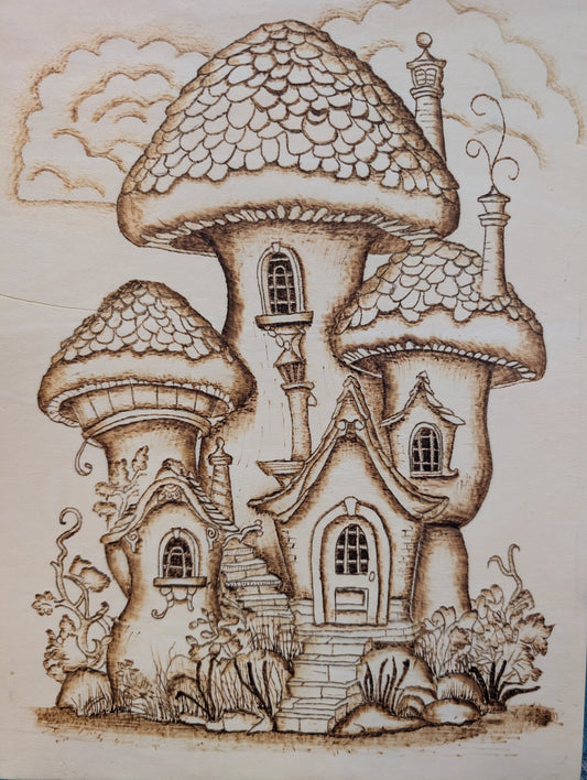 Fantasy mushroom house