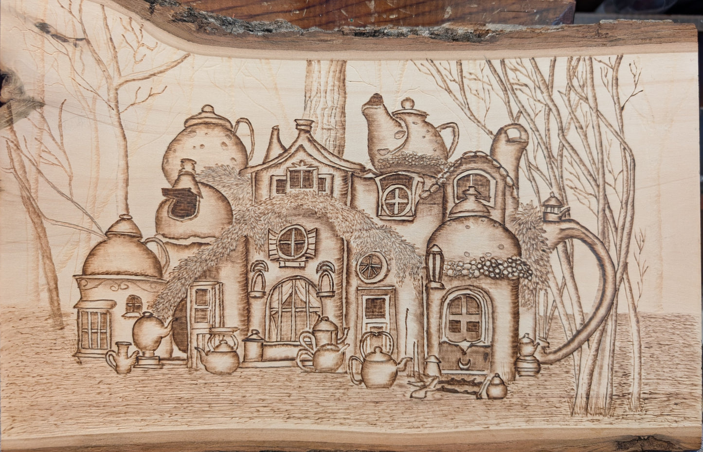 Fantasy tea pot fairy house