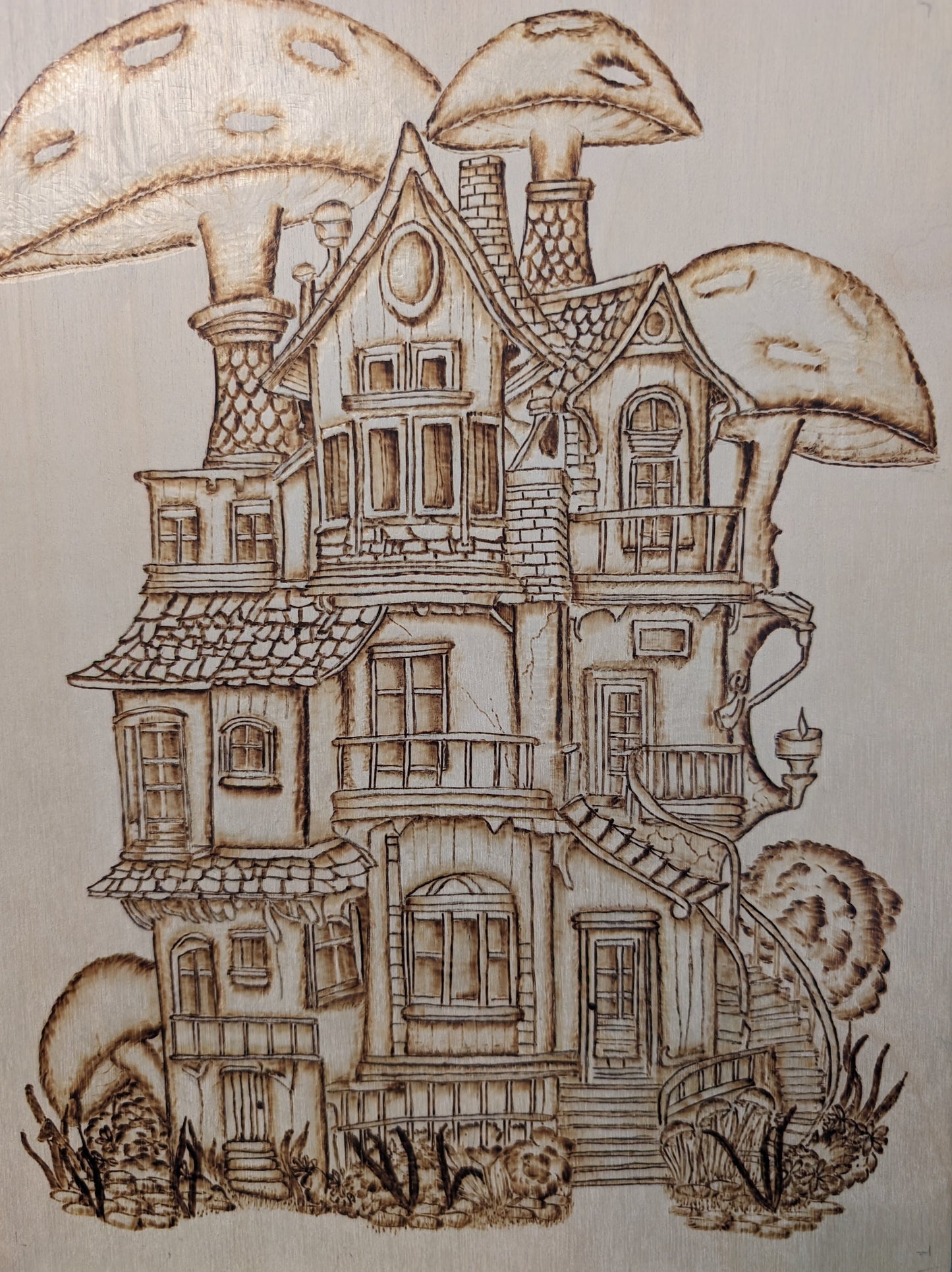 Fantasy mushroom house