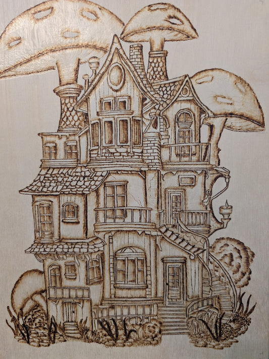 Fantasy mushroom house